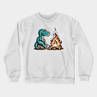 Dino with campfire Crewneck Sweatshirt